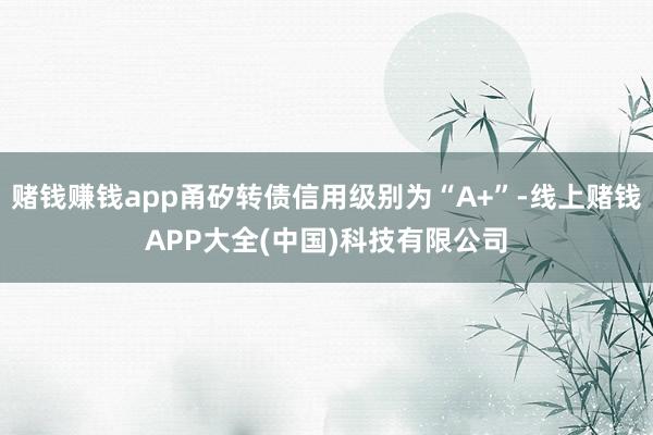赌钱赚钱app甬矽转债信用级别为“A+”-线上赌钱APP大全